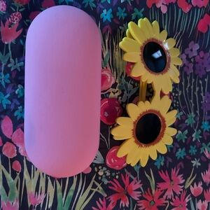 Pink Glasses/Contacts Case & Sunglasses